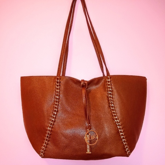 🎉HP🎉NWOT BCBG Camel Vegan Leather NeverFull Tote - Picture 4 of 8